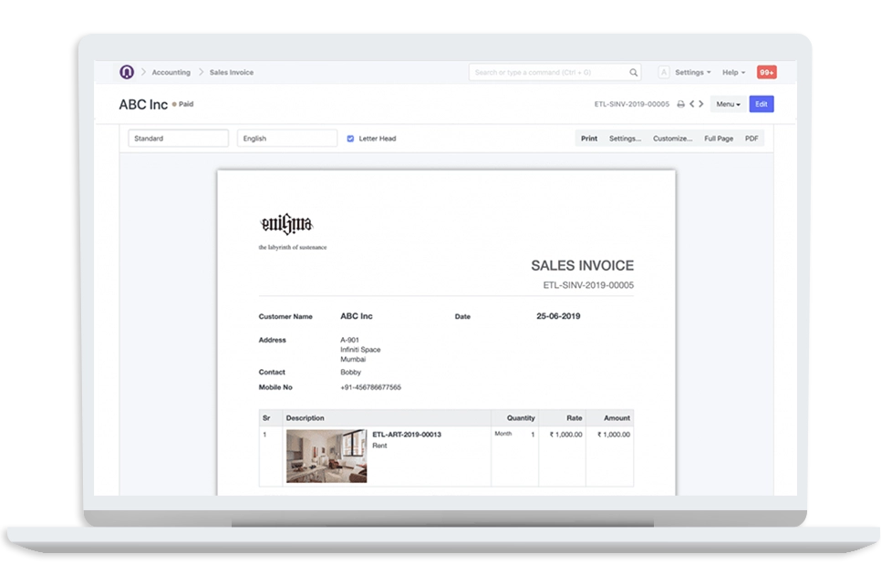 Billing and pricing tools in ERP POS software.