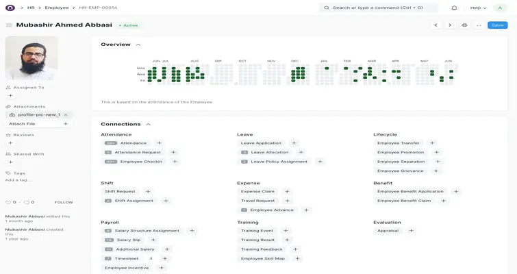 Employee dashboard
