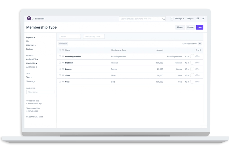 Automated financial management for nonprofit transparency using ERP.
