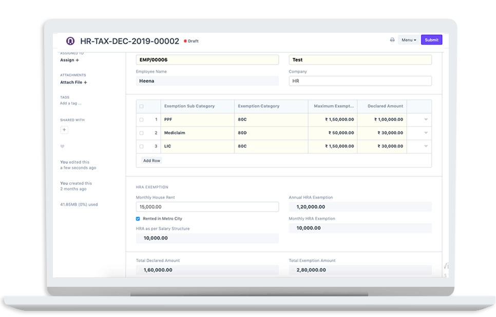 ERP managing employee benefits and tax exemptions in nonprofits.
