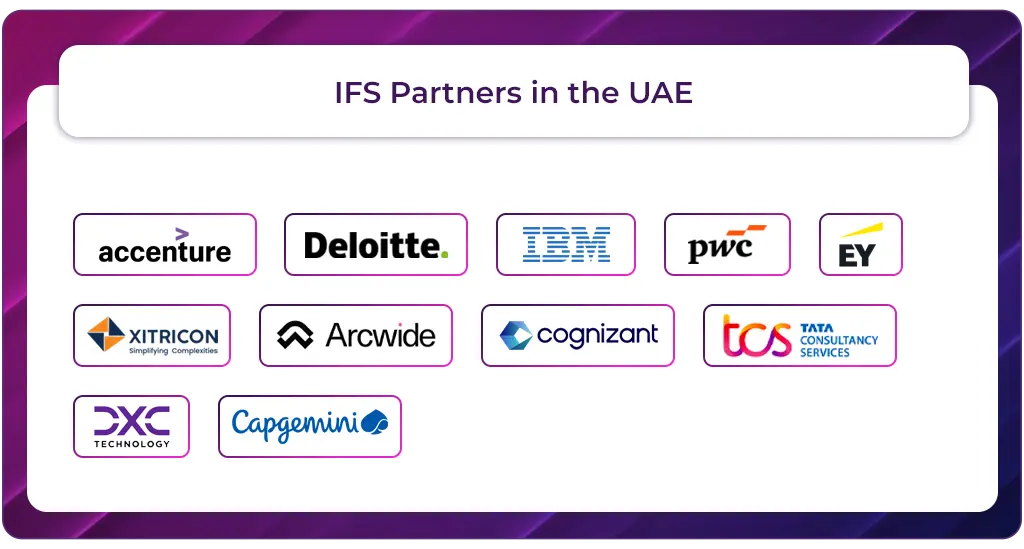 IFS ERP partners in the UAE