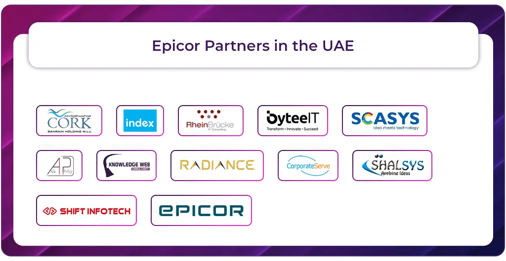Epicor ERP partners in the UAE